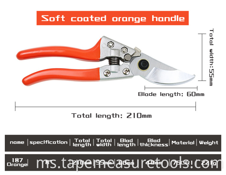 Pengilang membekalkan SK5 bilah Pruning Shear Branch Shears gunting pemangkasan gunting pemangkas